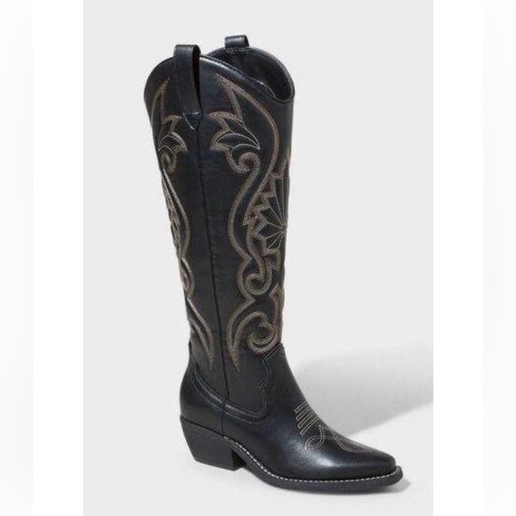 wild fable Shoes - Wild Fable Kenzi Tall Western Dress Boots with Memory Foam Size 11